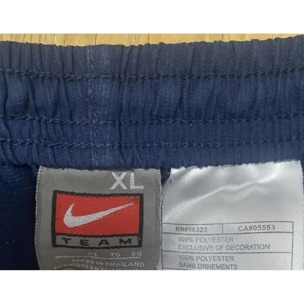 Vintage Nike Windbreaker Track‎ Pant Size XL Mesh Lined Wide Leg Baggy Y2K Navy